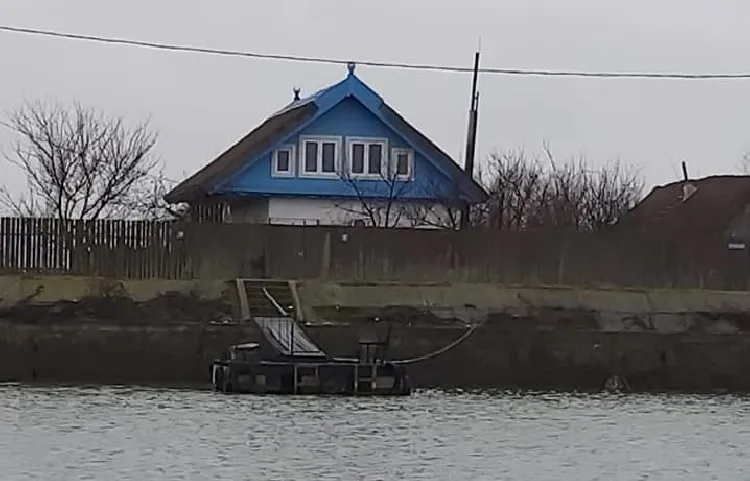 The traditional house from the Danube Delta